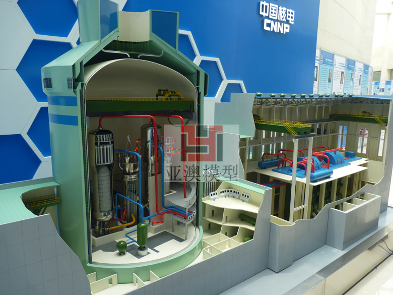 中国核电展厅---AP1000核电站剖面展示模型顺利验(图2)