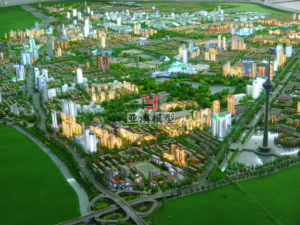 天津城市规划沙盘
